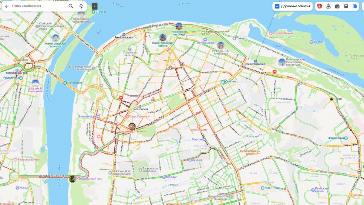 Нижегородцы застряли в 9-балльных пробках вечером 26 декабря - фото 1
