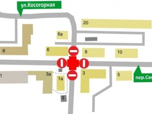 Движение транспорта ограничат на две недели в районе переулка Светлогорского