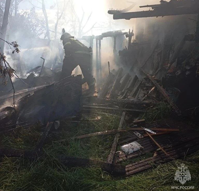 Блок сараев площадью 60 &laquo;квадратов&raquo; сгорел в Лукояновском округе &mdash; фото - фото 3