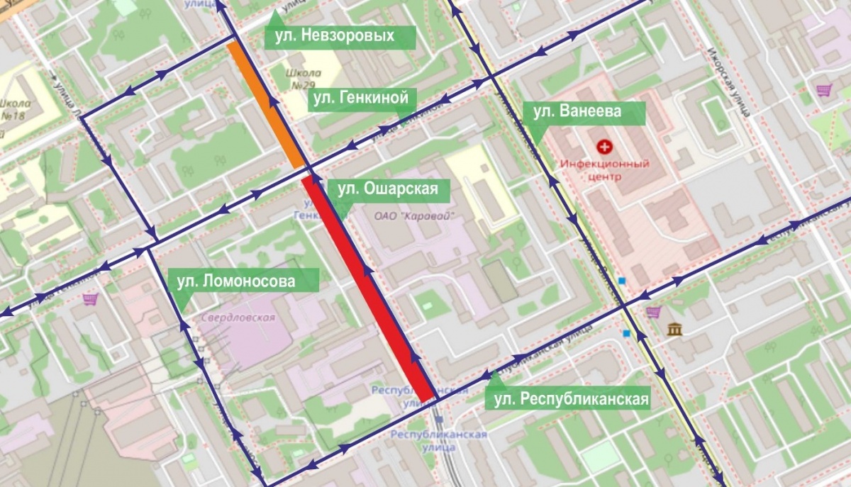 Улицу Ошарскую в Нижнем Новгороде частично перекрыли на неизвестный срок - фото 1