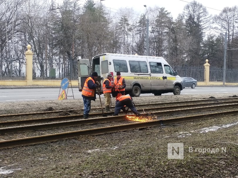 Демонтаж трамвайных рельсов начался на проспекте Гагарина - фото 1