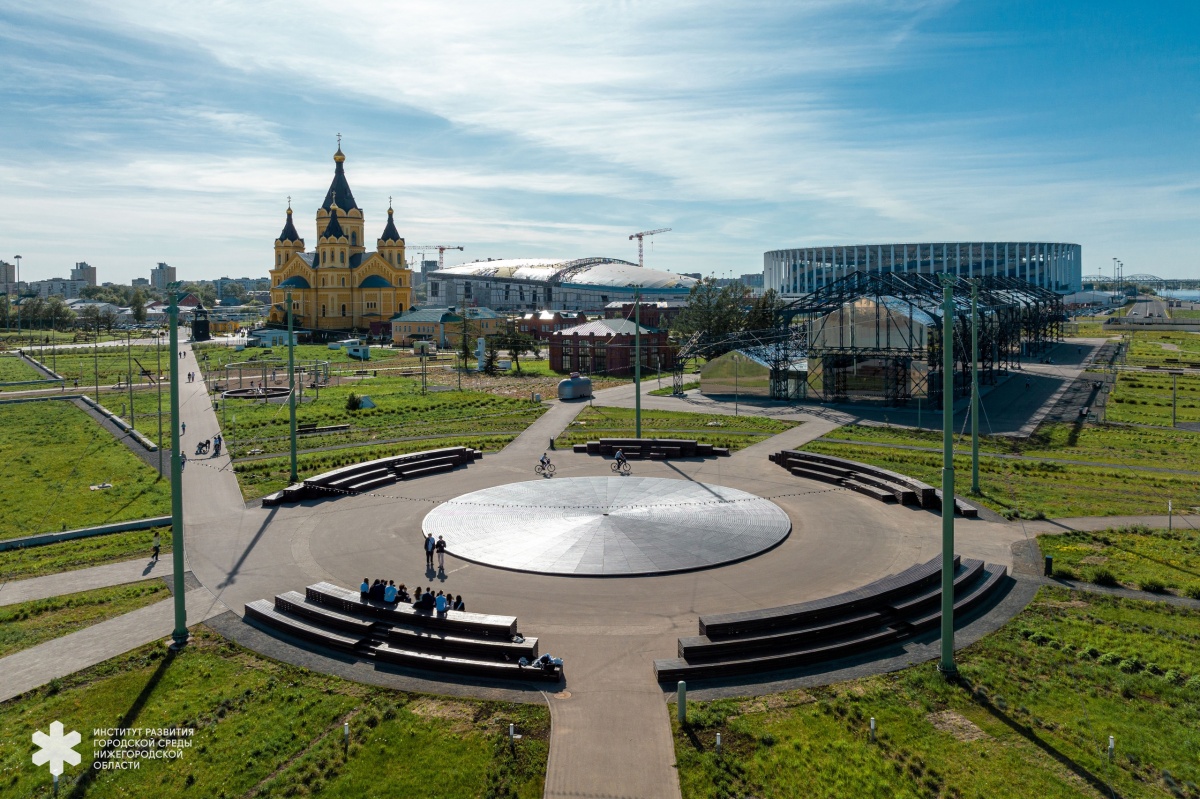 Сцену с картой Нижегородской ярмарки открыли на Стрелке - фото 1