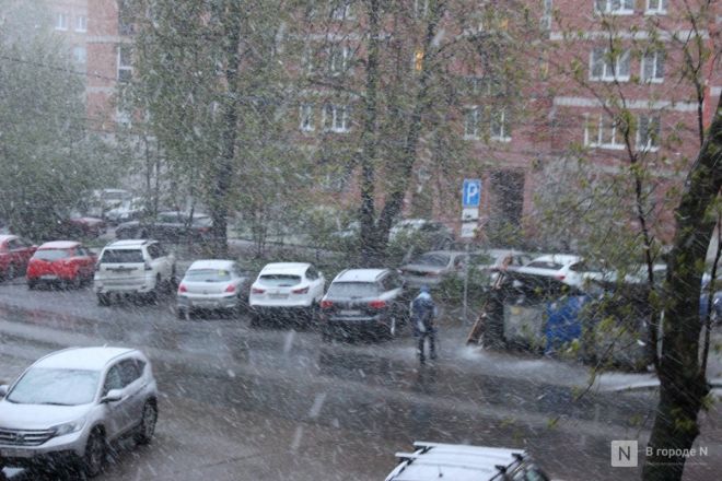 Фото: снежная буря обрушилась на Нижний Новгород 7 мая - фото 7