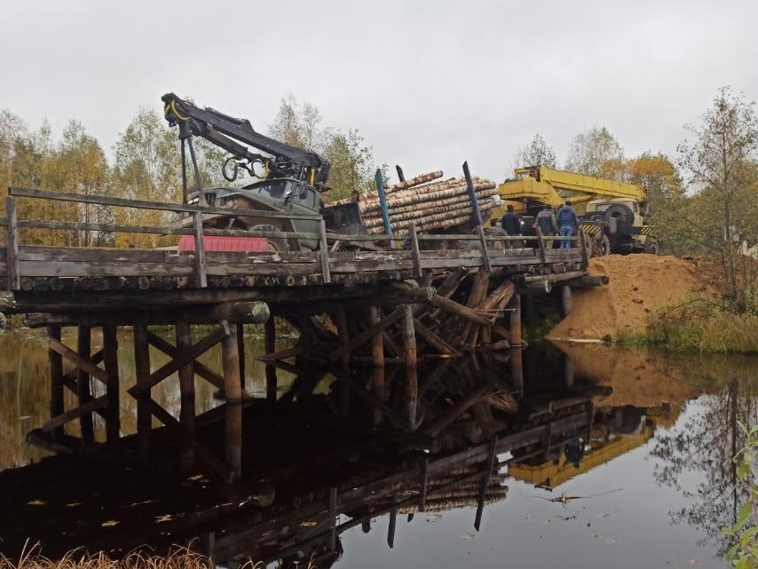 Рухнувший автомобильный мост отремонтировали в Семеновском районе - фото 1